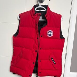 Canada Goose Black Interior Label with Blue Down Association Tag